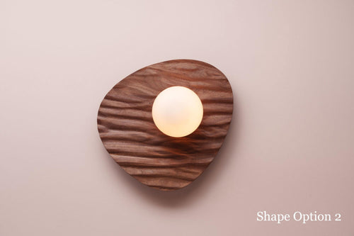 Towan Ceiling Light in Solid Oak/Walnut by StudioHaran