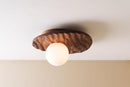 Towan Ceiling Light in Solid Oak/Walnut by StudioHaran