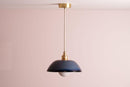 Blue Small Dusk Ceramic Lamp Shade and Pendant Set by StudioHaran