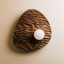 Towan Large Wall Light in Solid Oak/Walnut