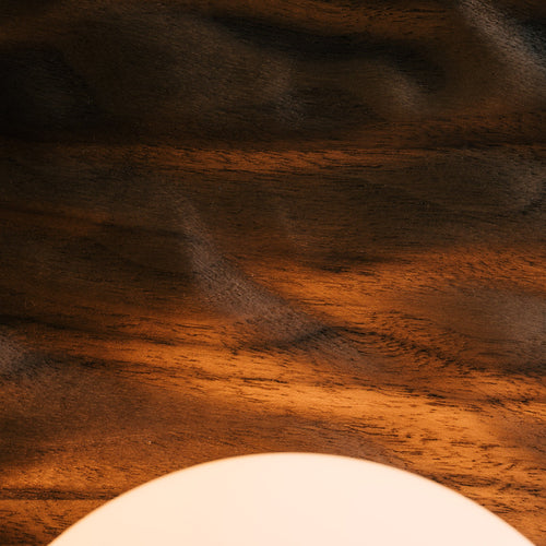 Towan Large Wall Light in Solid Oak/Walnut