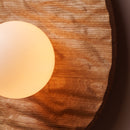 Towan Large Wall Light in Solid Oak/Walnut