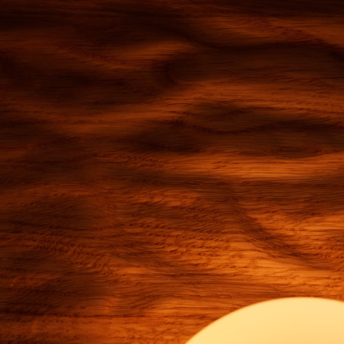 Towan Large Wall Light in Solid Oak/Walnut