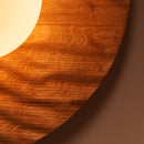 Towan Large Wall Light in Solid Oak/Walnut