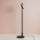 Lomm Floor Lamp in Black Ebonized Oak