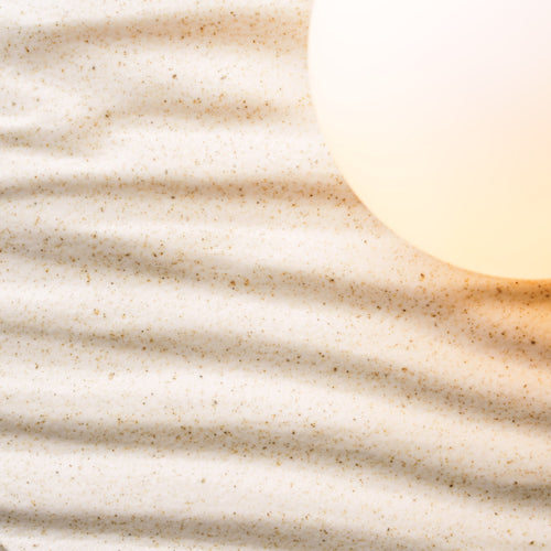 Speckled Cream Matt Towan Wall Light in Ceramic and Oak