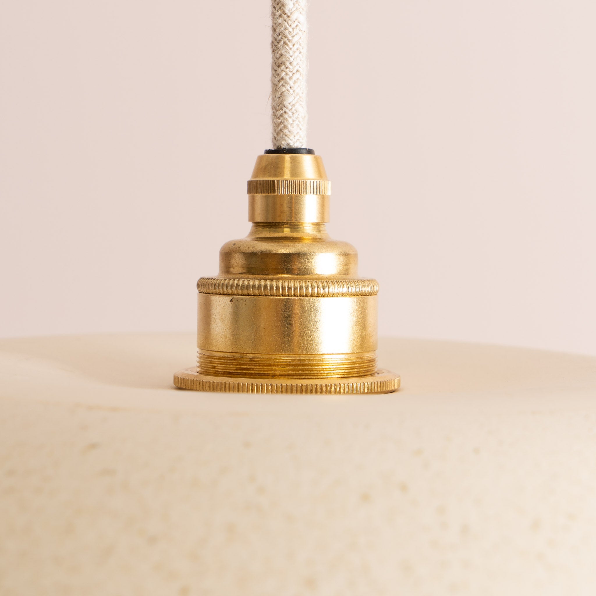 Speckled Cream Matt Dusk Ceramic Lamp Shade and Pendant Set