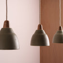 Small Element Pendant Duo with Solid Oak Canopy