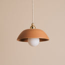 Terracotta Small Dusk Ceramic Lamp Shade and Pendant Set