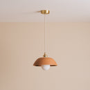 Terracotta Small Dusk Ceramic Lamp Shade and Pendant Set