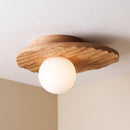 Towan Ceiling Light in Solid Oak/Walnut