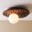 Towan Ceiling Light in Solid Oak/Walnut