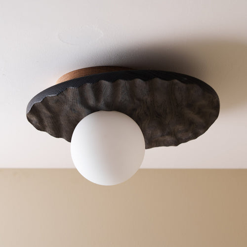 Towan Ceiling Light in Solid Oak/Walnut