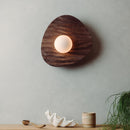 Towan Wall Light in Solid Oak/Walnut