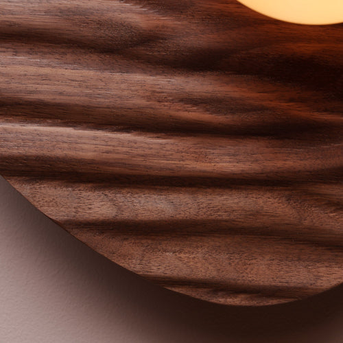Towan Wall Light in Solid Oak/Walnut