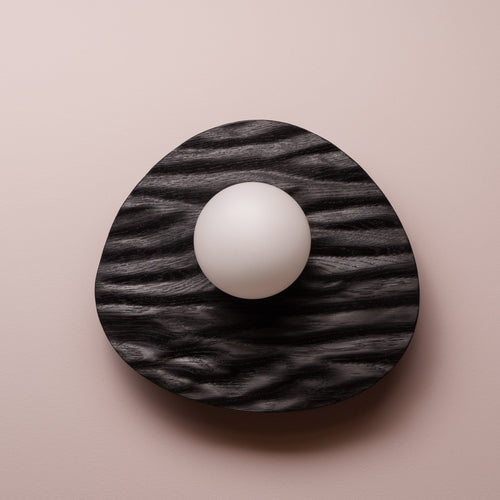 Set of 3 Towan Wall Light in Solid Oak/Walnut