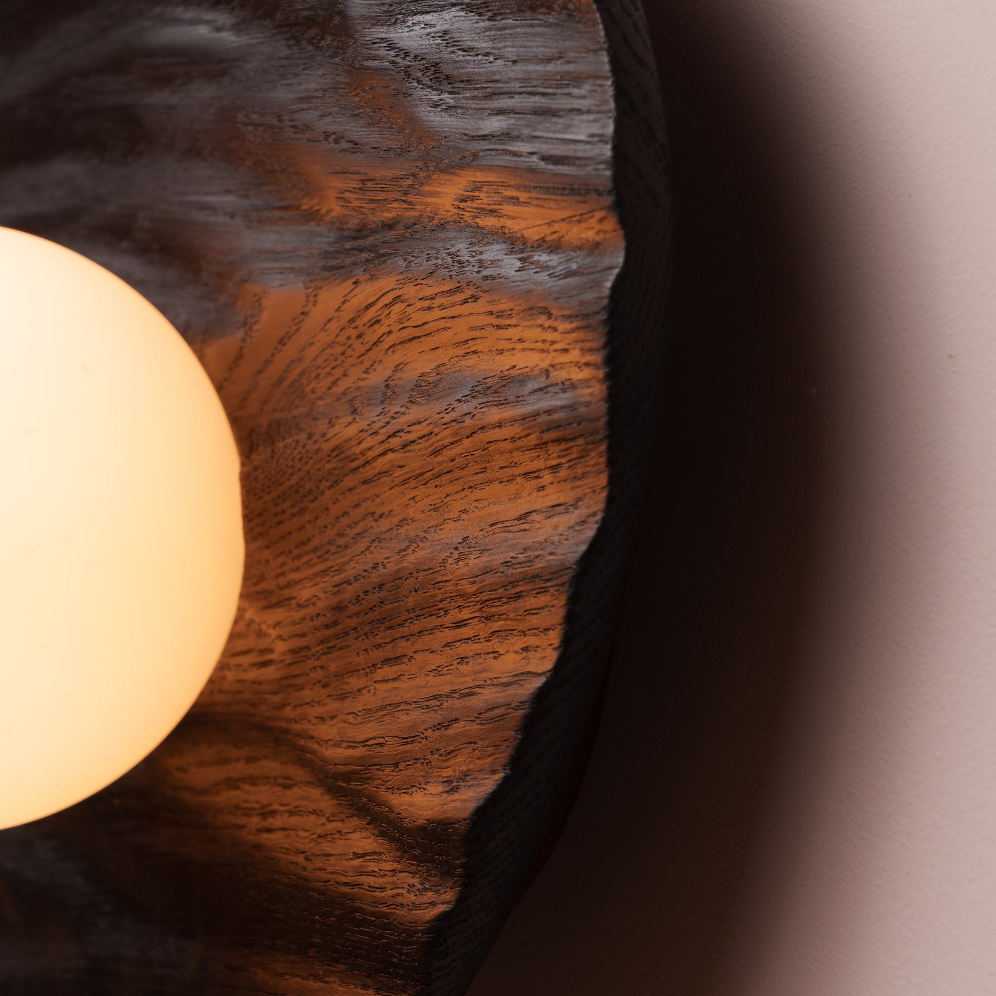 Towan Wall Light in Solid Oak/Walnut