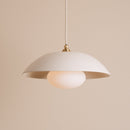 White Dusk Ceramic Lamp Shade and Pendant Set