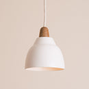 Small Element Pendant Light in Ceramic and Oak [OUTLET]