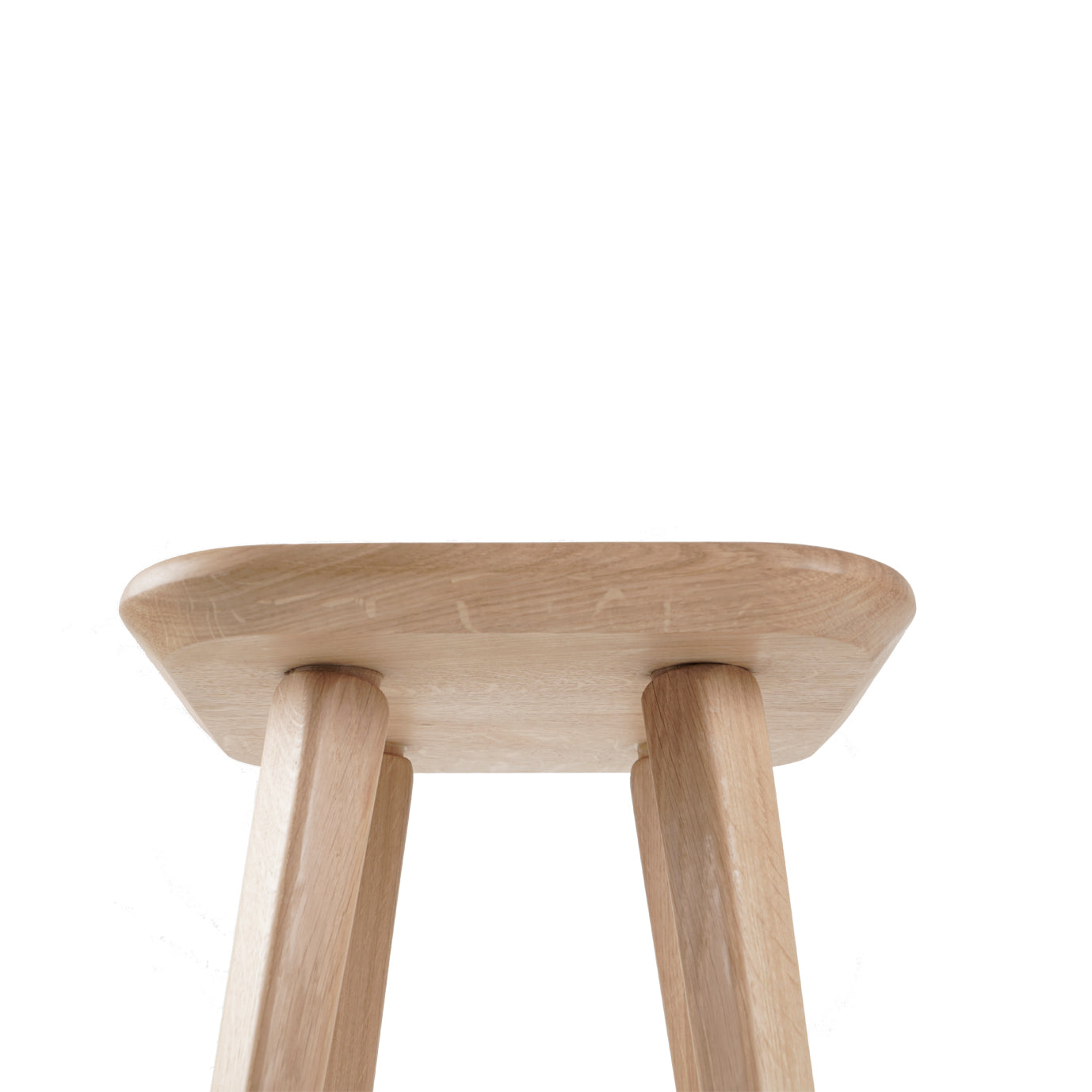 Oak Bar stool close up
