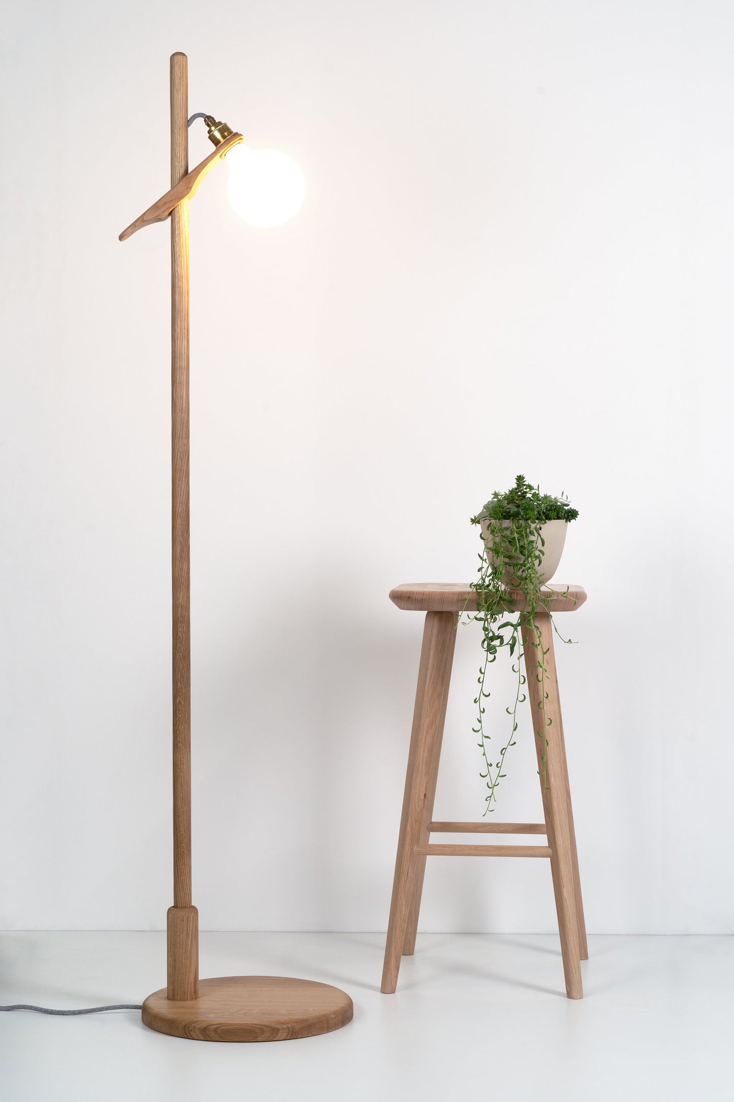 Oak Lomm Floor Lamp by StudioHaran