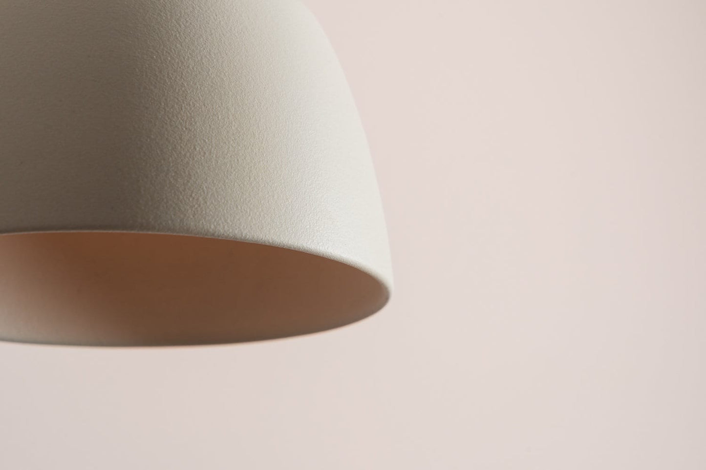 Small White Element Pendant Light in Ceramic and Oak by StudioHaran
